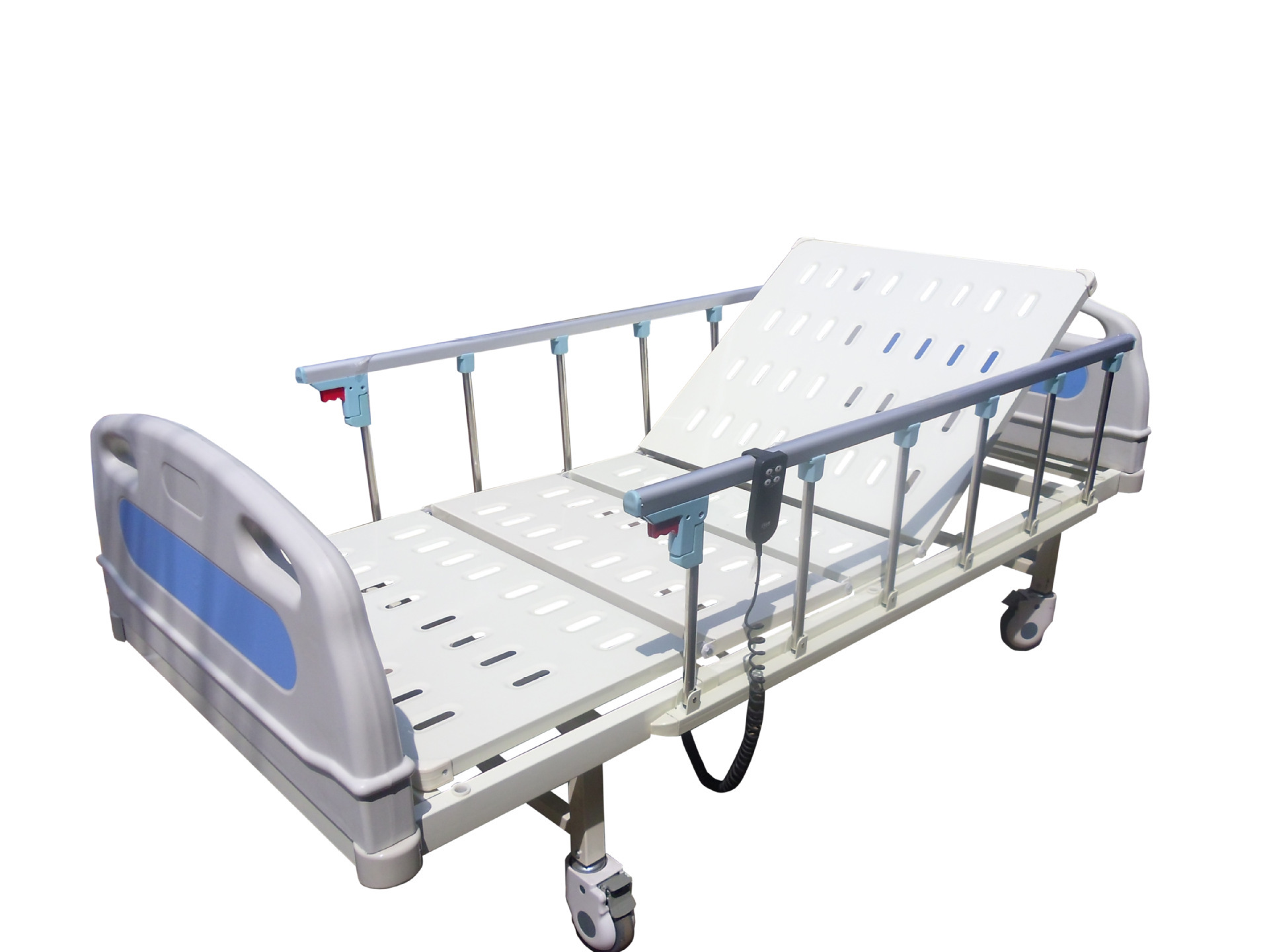 Best New Products Adjustable High End Back Lifting Wear Resistant 2 Crank Manual Medical Icu Hospital Bed Home Care Bed