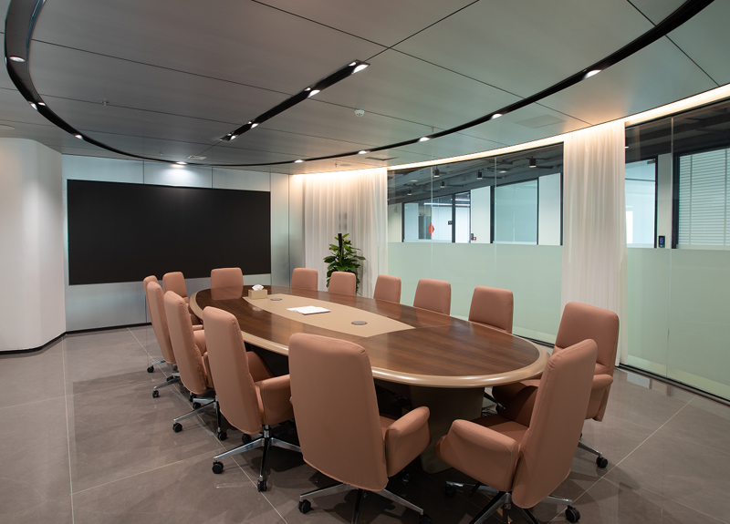 DELIXI\'s modern conference room for client meetings and project discussions on precision manufacturing solutions