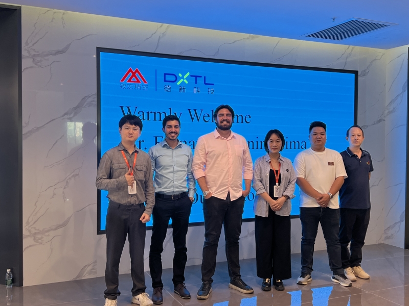 Customers visiting factory